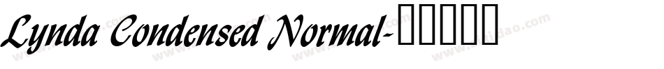 Lynda Condensed Normal字体转换